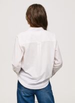 cămașă din voile de bumbac în dungi femei Pepe Jeans roz moale 6Z0R46323 - imagine 5