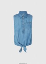 cămașă fără mâneci cu potrivire obișnuită femei Pepe Jeans denim 6Z0R46368 - imagine 5