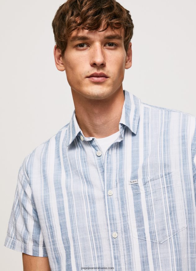 cămașă în dungi Luther slim fit bărbați Pepe Jeans jarman 6Z0R461056 - imagine 3