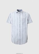 cămașă în dungi Luther slim fit bărbați Pepe Jeans jarman 6Z0R461056 - imagine 5