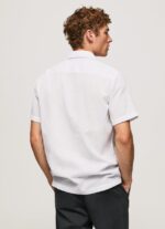 cămașă lastingham cu mâneci scurte bărbați Pepe Jeans alb 6Z0R461060 - imagine 4