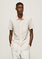 cămașă latimer cu mânecă scurtă bărbați Pepe Jeans malţ 6Z0R461061 - imagine 3