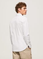 cămașă limerick slim fit bărbați Pepe Jeans alb 6Z0R461024 - imagine 4