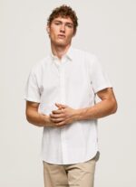cămașă lothersdale cu mâneci scurte bărbați Pepe Jeans alb 6Z0R461069