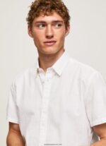 cămașă lothersdale cu mâneci scurte bărbați Pepe Jeans alb 6Z0R461069 - imagine 3