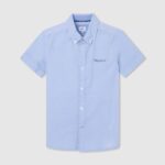 cămașă misterton cu mânecă scurtă băiat Pepe Jeans albastru înălbitor 6Z0R461674