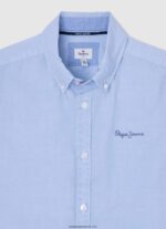 cămașă misterton cu mânecă scurtă băiat Pepe Jeans albastru înălbitor 6Z0R461674 - imagine 3