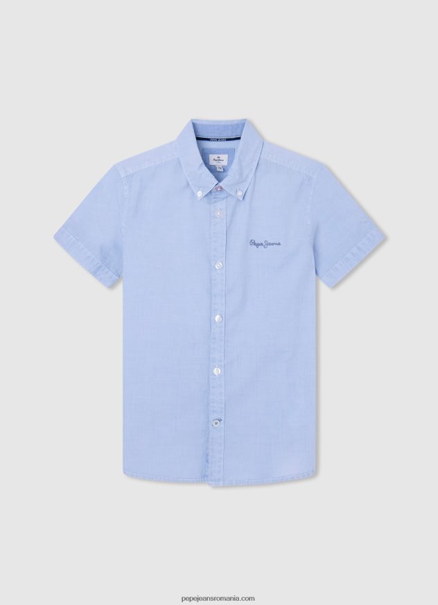 cămașă misterton cu mânecă scurtă băiat Pepe Jeans albastru înălbitor 6Z0R461674 - imagine 1