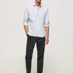 cămașă oxford lawson cu formă regulată bărbați Pepe Jeans albastru înălbitor 6Z0R461052