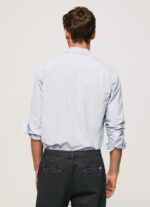 cămașă oxford lawson cu formă regulată bărbați Pepe Jeans albastru înălbitor 6Z0R461052 - imagine 4