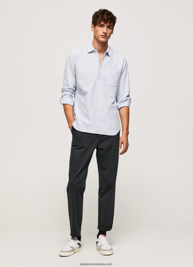 cămașă oxford lawson cu formă regulată bărbați Pepe Jeans albastru înălbitor 6Z0R461052 - imagine 1