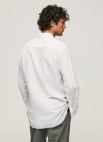 cămașă Parker cu mâneci lungi bărbați Pepe Jeans alb 6Z0R461073 - imagine 4