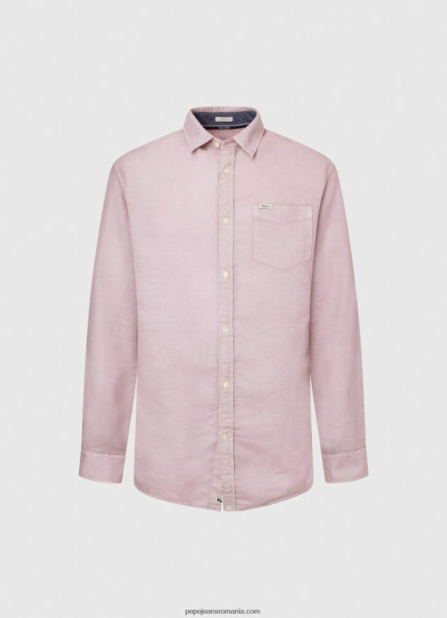 cămașă Parker cu mâneci lungi bărbați Pepe Jeans înălbitor roz 6Z0R461051 - imagine 5