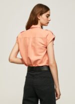 cămașă utilitare cu mâneci scurte femei Pepe Jeans piersică 6Z0R46340 - imagine 4