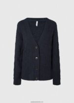 cardigan ajurat cu decolteu în V femei Pepe Jeans dulwich 6Z0R46239 - imagine 5