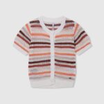cardigan din bumbac cu imprimeu în dungi fată Pepe Jeans multi 6Z0R461417
