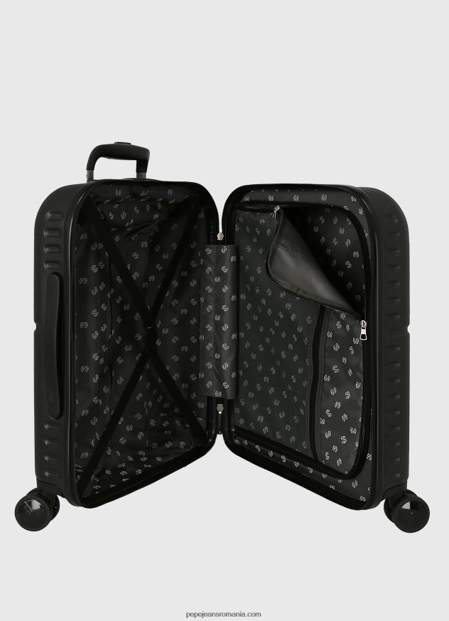 cărucior abs 55 cm. evidenția valiza tare femei Pepe Jeans negru 6Z0R46758 - imagine 4