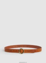 centura cu logo circular femei Pepe Jeans lemn de cedru 6Z0R46763 - imagine 4