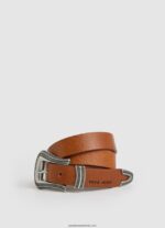 centura cu logo circular femei Pepe Jeans lemn de cedru 6Z0R46763 - imagine 5
