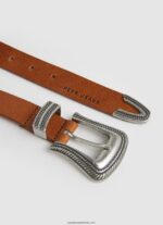 curea subțire din piele femei Pepe Jeans bronzat 6Z0R46760 - imagine 2