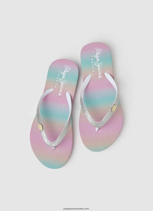 dorset milana beach flip flops fată Pepe Jeans argint 6Z0R461349 - imagine 2