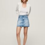 fusta din denim cu potrivire regulata femei Pepe Jeans denim 6Z0R46479