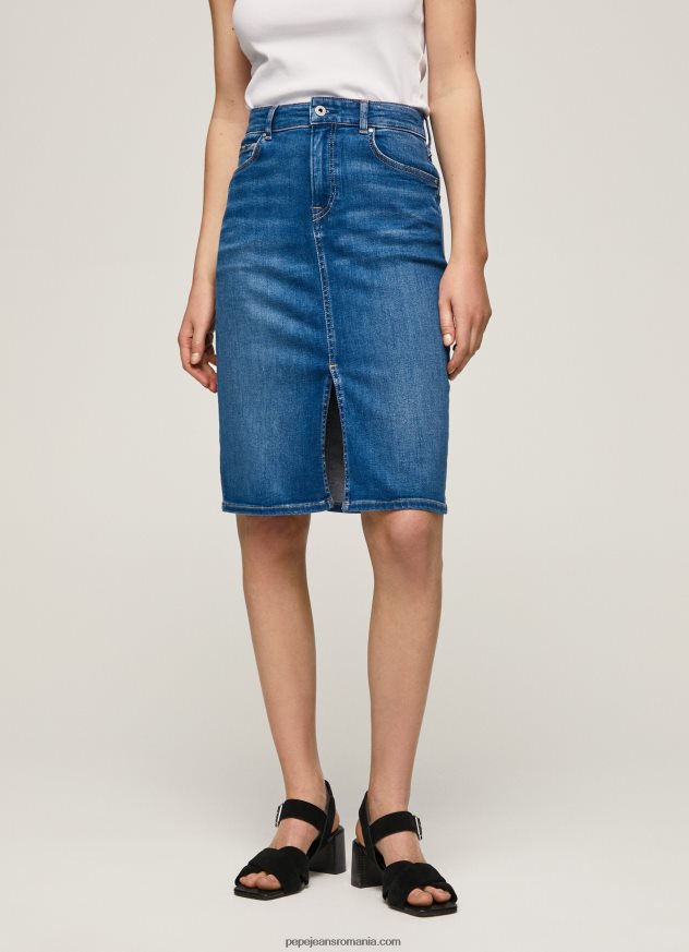fusta din denim cu potrivire regulata femei Pepe Jeans denim 6Z0R46485 - imagine 2