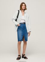 fusta din denim cu potrivire regulata femei Pepe Jeans denim 6Z0R46485