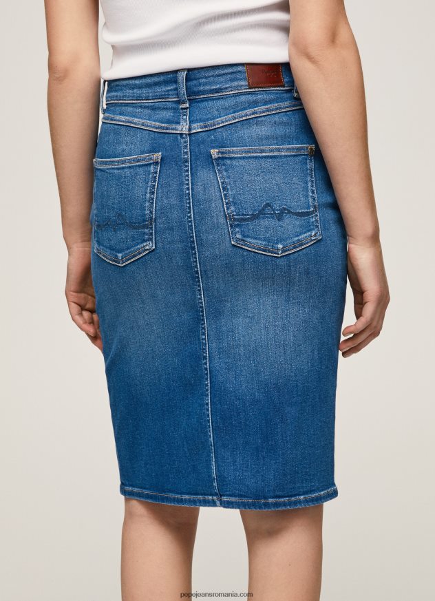 fusta din denim cu potrivire regulata femei Pepe Jeans denim 6Z0R46485 - imagine 5
