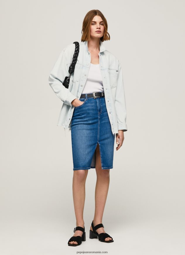 fusta din denim cu potrivire regulata femei Pepe Jeans denim 6Z0R46485 - imagine 1