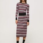 fusta midi cu nervuri femei Pepe Jeans multi 6Z0R46501
