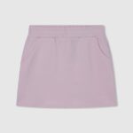 fusta mini cu talie elastica fată Pepe Jeans roz moale 6Z0R461393