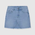 fusta mini din denim de bumbac fată Pepe Jeans denim 6Z0R461378