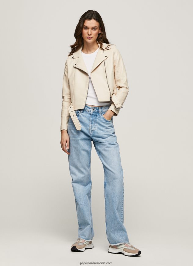 geacă biker cu umeri epalules femei Pepe Jeans off dantela 6Z0R46115 - imagine 1