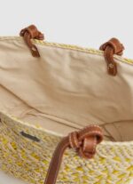geantă coș de paie țesătă femei Pepe Jeans strălucire 6Z0R46725 - imagine 3