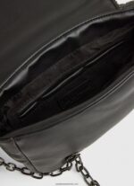 geantă crossbody cu detalii căptușite femei Pepe Jeans negru 6Z0R46708 - imagine 4