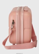 geantă de călătorie cu logo în relief fată Pepe Jeans roz deschis 6Z0R461515 - imagine 4