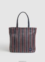 geantă de macrame și paie femei Pepe Jeans negru 6Z0R46741 - imagine 4