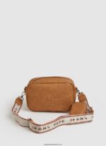 geantă maxi crossbody cu logo în relief femei Pepe Jeans piersică 6Z0R46715 - imagine 4