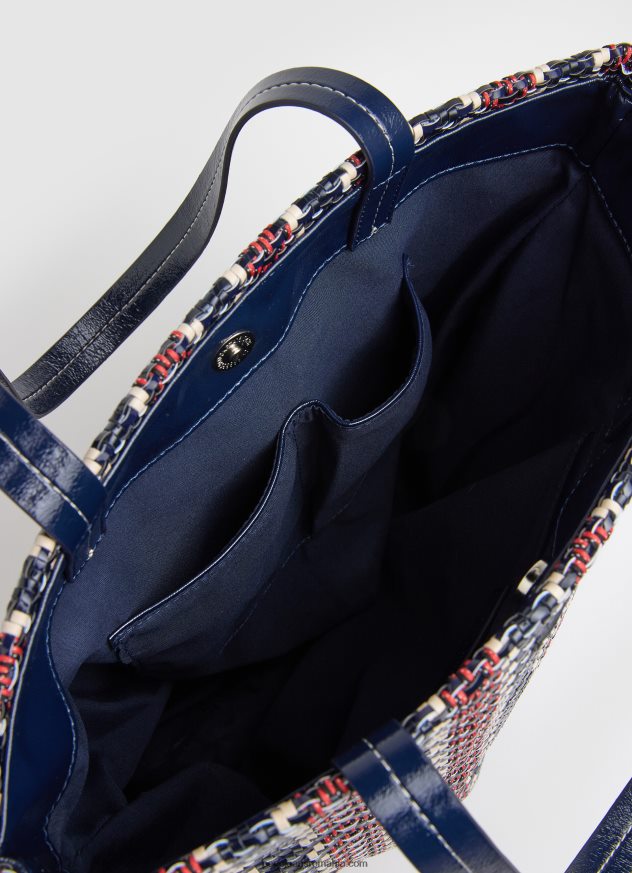 geantă shopper din țesătură în zig zag femei Pepe Jeans dulwich 6Z0R46739 - imagine 3