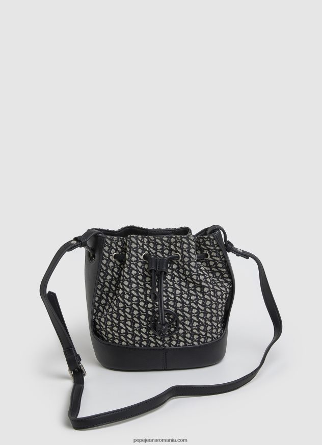 geanta_tip_galeata_din_jacquard_femei_pepe_jeans_negru_6z0r46730.jpg geantă tip găleată din jacquard femei Pepe Jeans negru 6Z0R46730 - imagine 1
