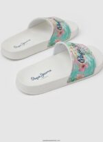 glisor martina beach flip flops fată Pepe Jeans alb 6Z0R461346 - imagine 4