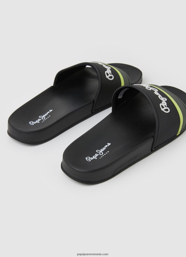 glisor portobello beach flip flops bărbați Pepe Jeans negru 6Z0R461261 - imagine 4