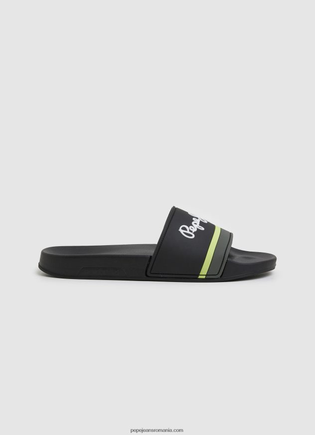 glisor portobello beach flip flops bărbați Pepe Jeans negru 6Z0R461261 - imagine 1