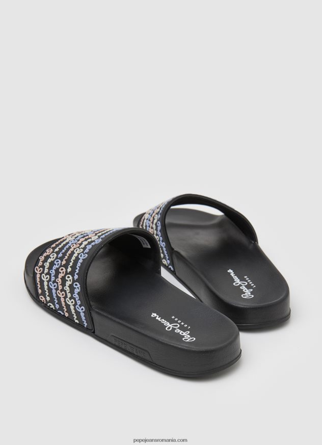 glisor set șlapi de plajă femei Pepe Jeans negru 6Z0R46692 - imagine 4