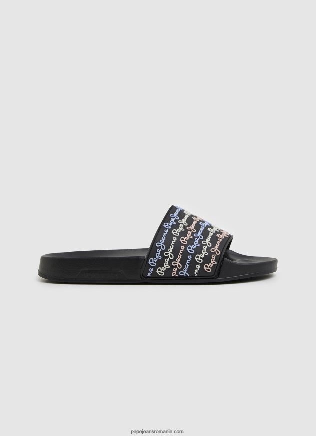 glisor set șlapi de plajă femei Pepe Jeans negru 6Z0R46692 - imagine 1