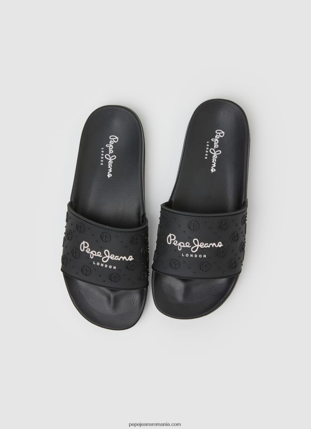 glisor uni șlapi de plajă femei Pepe Jeans negru 6Z0R46690 - imagine 2