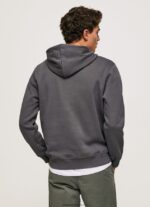 hanorac din bumbac bărbați Pepe Jeans negru spalat 6Z0R46875 - imagine 4