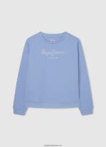 hanorac din bumbac fată Pepe Jeans strălucire 6Z0R461414 - imagine 4