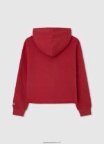 hanorac din bumbac fată Pepe Jeans studio roșu 6Z0R461412 - imagine 2